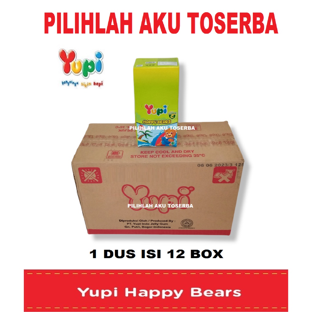 YUPI HAPPY BEARS - (HARGA 1 DUS ISI 12 BOX)