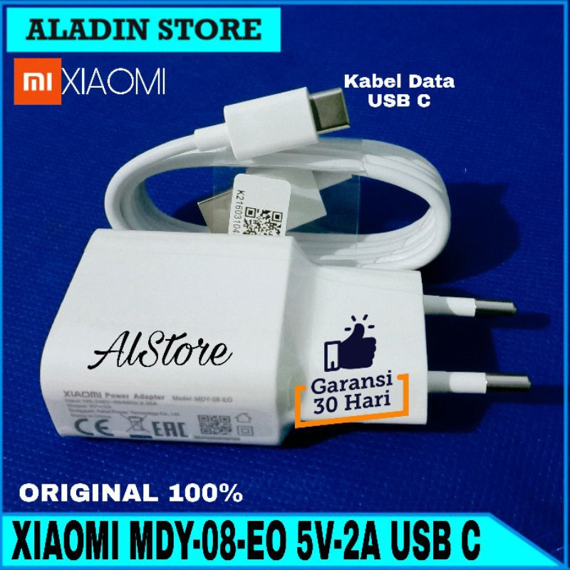 Charger Xiaomi Mi A1 ORIGINAL 100% Xiaomi Resmi Indonesia USB Type C