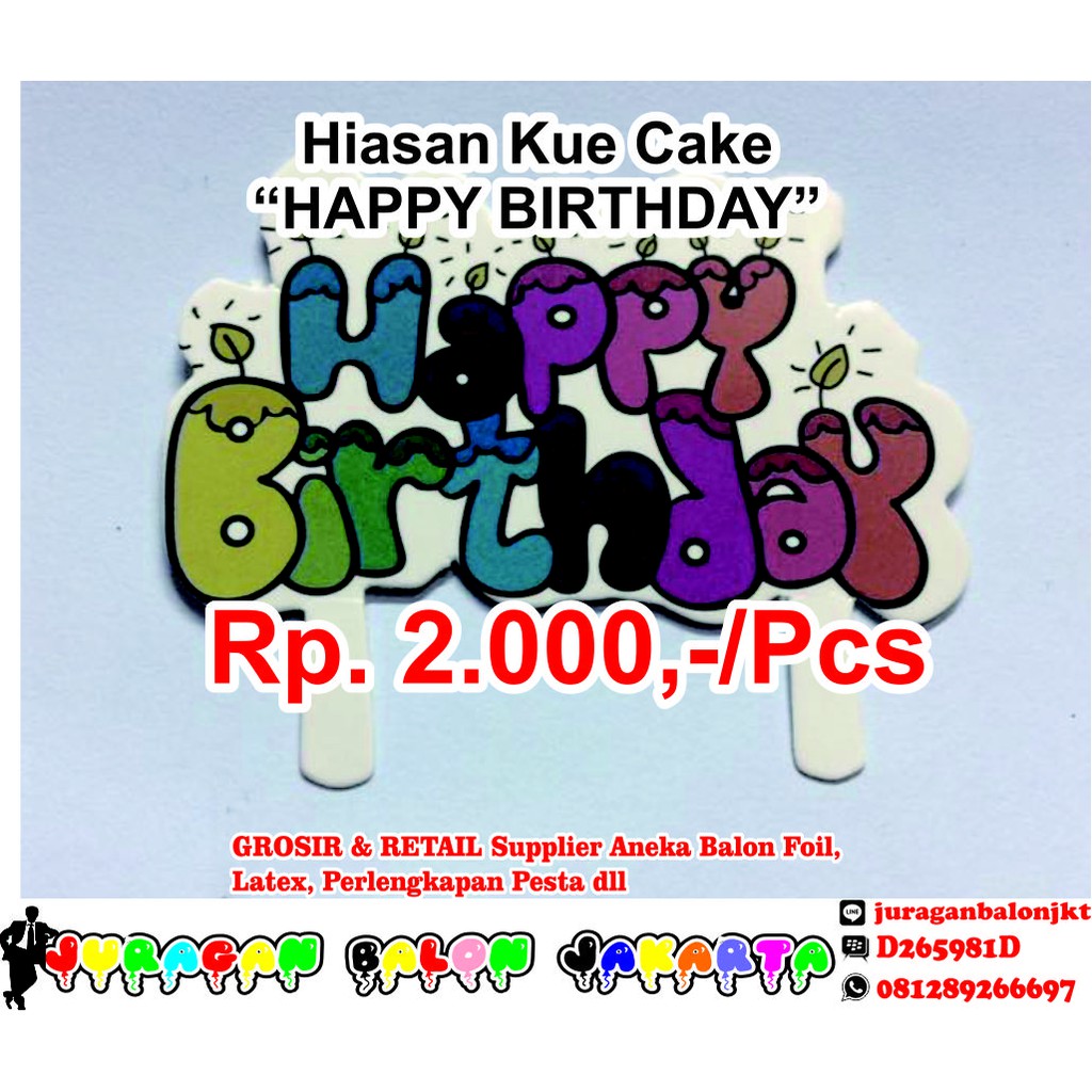 

Hiasan Kue HBD