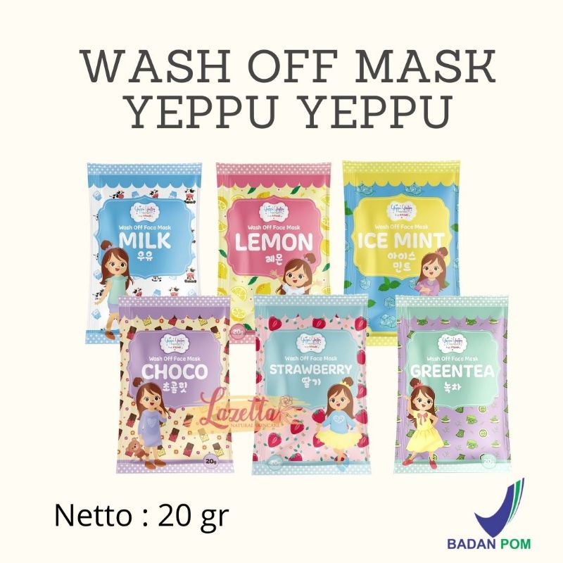 Yeppu Yeppu by Kiyowo Masker Organik / Wash Off Mask Yeppu Yeppu