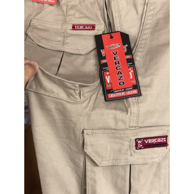 ABDUS07 Celana Vercazo Chinos Pendek Kualitas Premium Halus Tebal Lembut Streach Twill Premium RIP