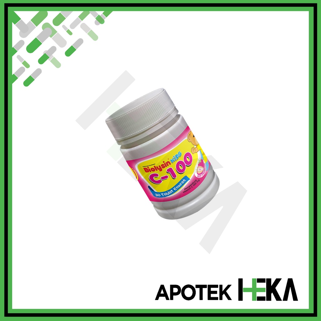 Biolysin Kids C 100 isi 30 Tablet - Vitamin C Anak (SEMARANG)