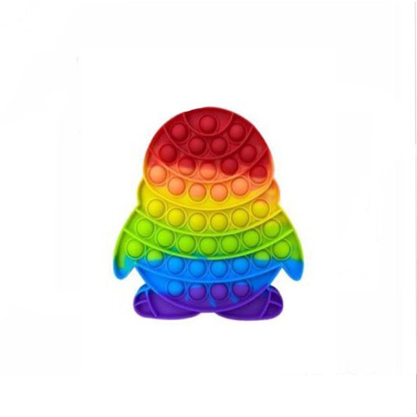 MAINAN ANAK POP IT MURAH POPIT SQUARE RAINBOW MULTICOLOR FIDGET PUSH BUBBLE PENGHILANG STRESS COD-PINGUIN