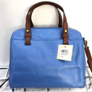  TAS  FOSSIL  ORIGINAL  RACHEL SATCHEL CRYSTAL BLUE Shopee 