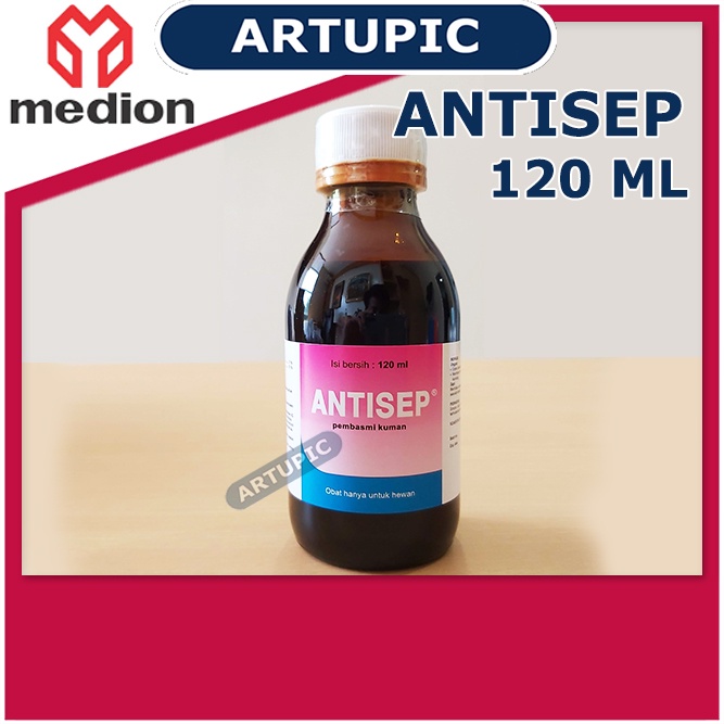 Antisep 120 ml Antiseptik Desinfektan Pembasmi Kuman Unggas Ayam Sapi Hewan Medion