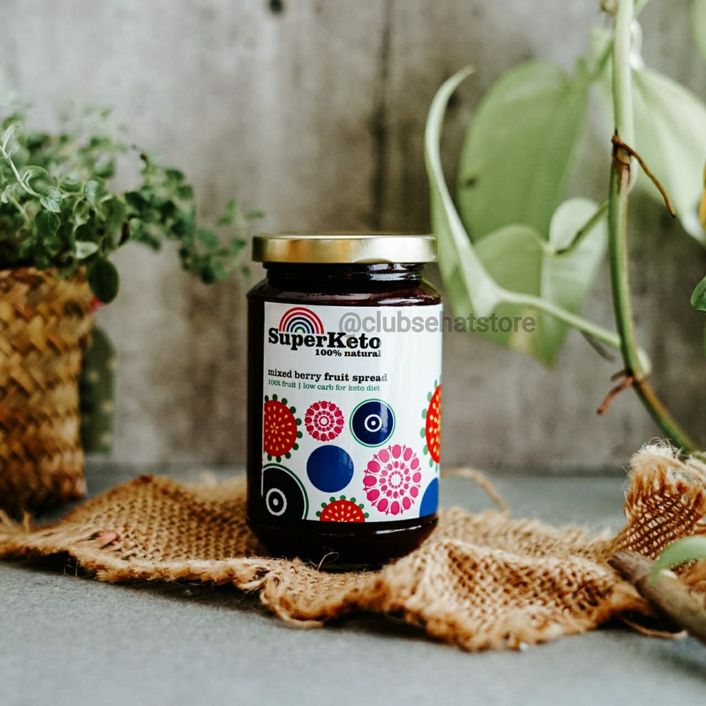 

Super Keto - Mixed Berry Fruit Spread ( Selai Buah Berry Campur) 350gr