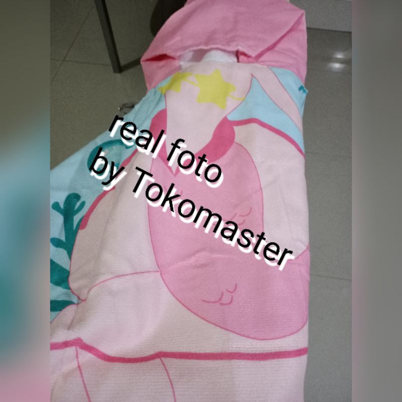 Handuk anak mandi berenang 60*60 poncho towel Hoodie karecter impor Thomas sofia-4