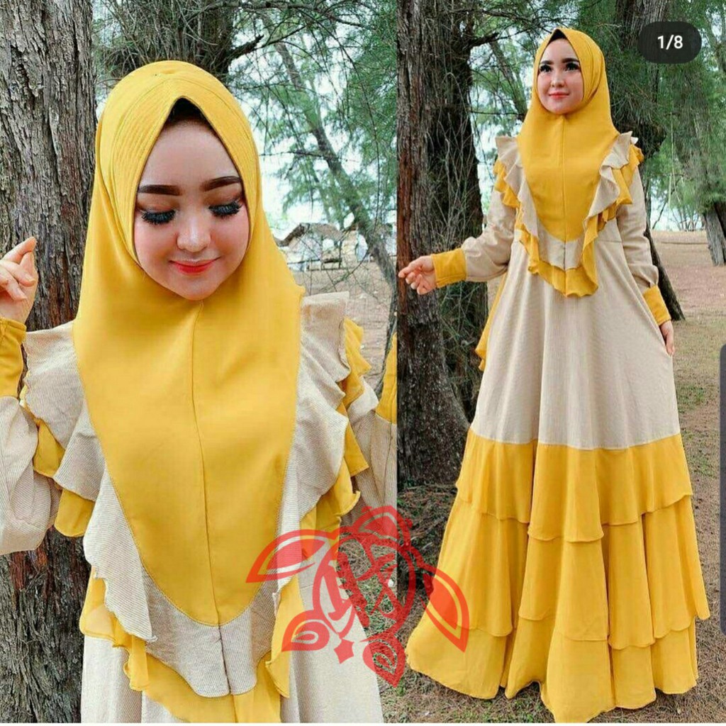 COD ✔ SYARI MAURAS / MAXI DRESS MAURAS / PAKAIAN MUSLIM WANITA / PAKAIAN HIJAB