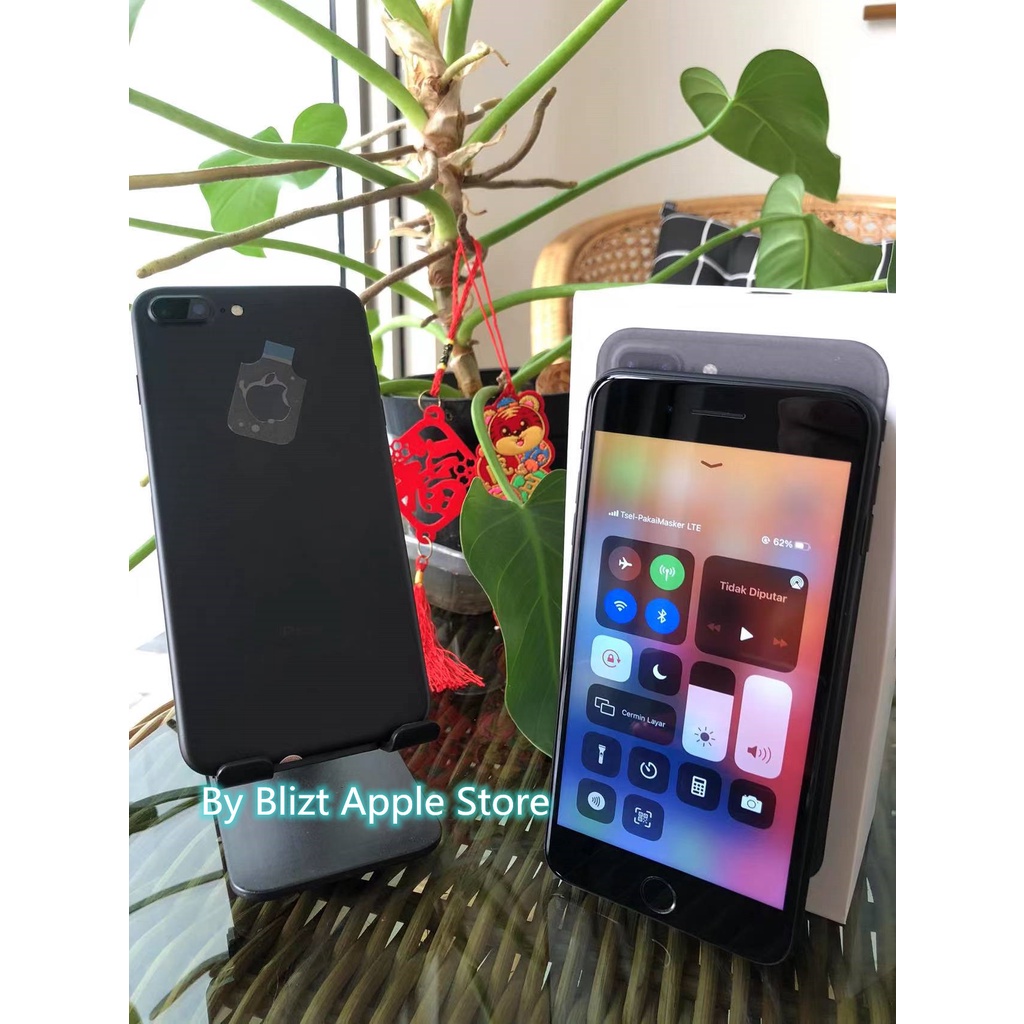 iPhone 7Plus 128GB All Sim Silent Fullset Original Second Mulus100% Like New 3utools All Green  (Garansi 1 Tahun)