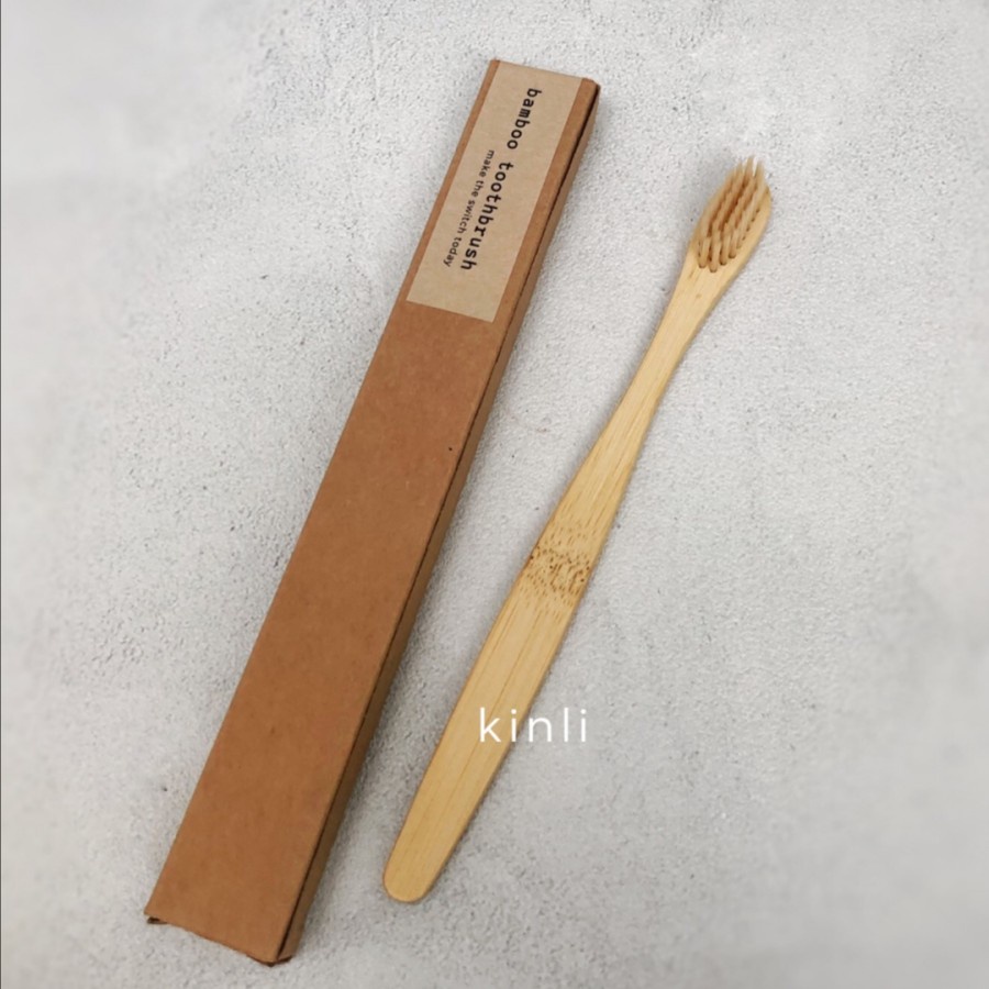 bamboo toothbrush premium eco friendly biodegradable sikat gigi bambu