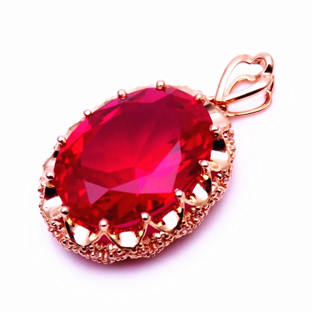 Hu Hu Hu Hu Hu Alat Bantu Pasang Kacamata♡ Kalung Liontin Berlian Imitasi Bentuk Oval Untuk Wanita