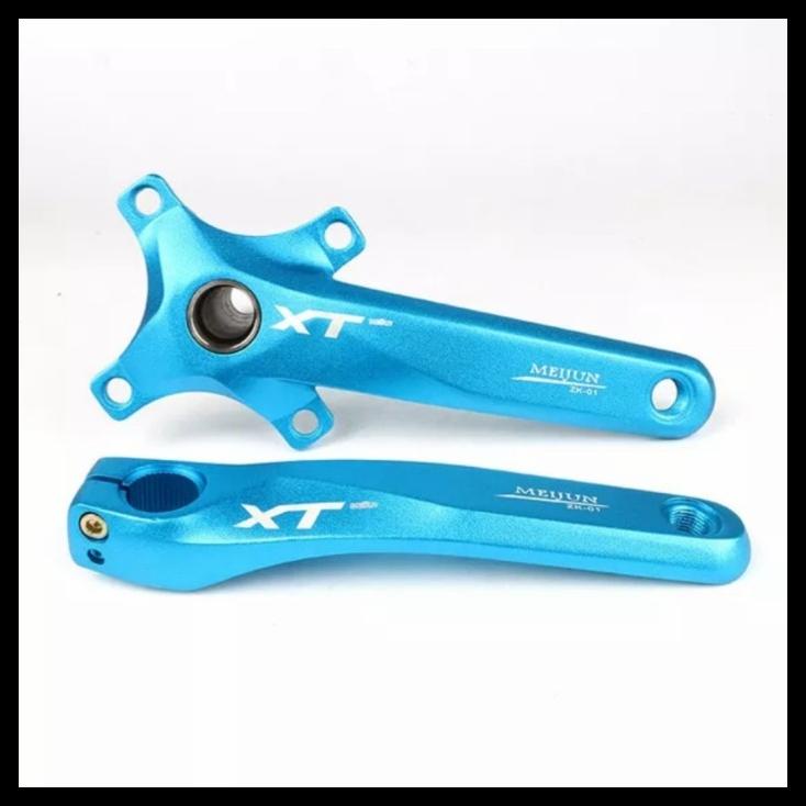 Meijun Arm Crank Ht2 Bcd 104 Single Speed Crankset Hollowtech 2 Biru