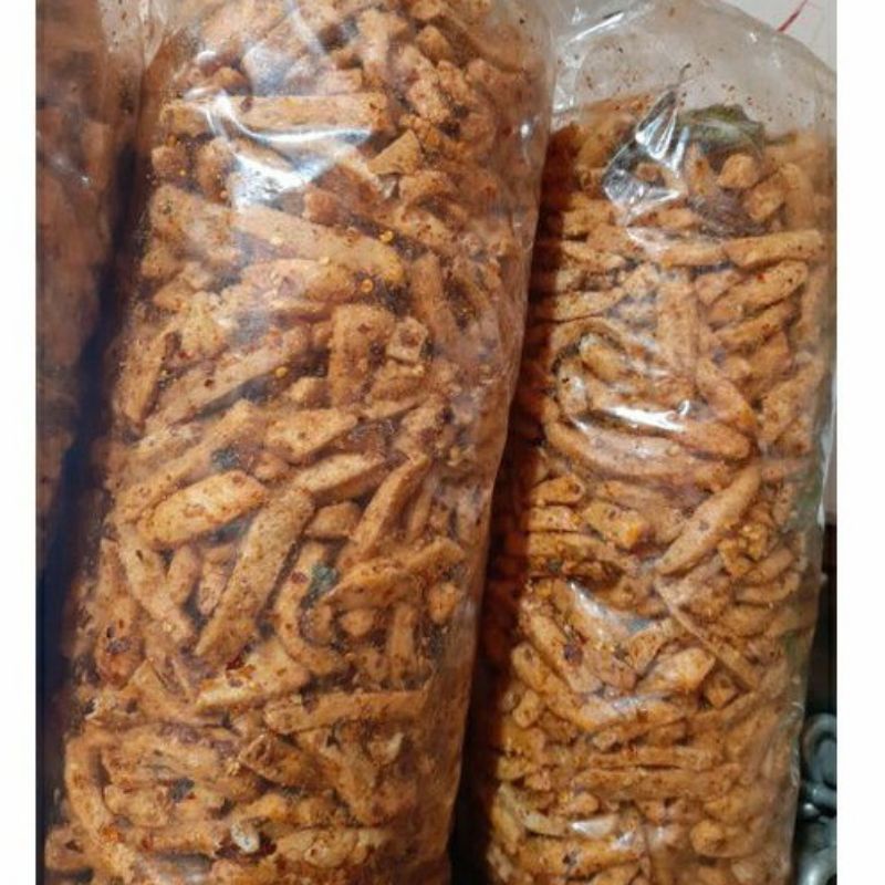 

Ay00! Basreng Stik Rasa Daun Jeruk 500gr (1/2KG) Pedas Gurih - Cemilan Baso Goreng