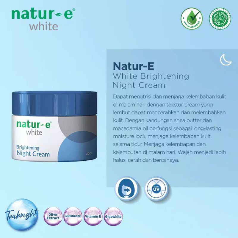 NATUR-E WHITE BRIGHTENING NIGHT CREAM