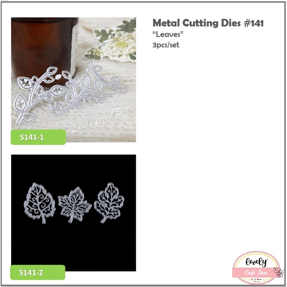 

Metal Cutting Dies #141 - Cetakan Stensil, Stencil Mold Metal bentuk , leaves, leaf, daun untuk bahan mahar, journal, scrapbook, cards #113
