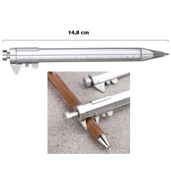 

Pena Pulpen Multifungsi Plus Caliber Ballpoint Measuring Tool Scale Ruler