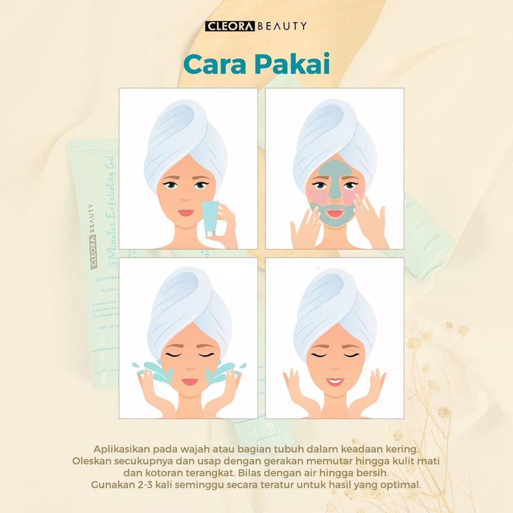 SIAP KIRIM Sebel Pakai Skincare Ga Ada Perubahan Pakai Aja Cleora 3 Minutes Exfoliating Gel