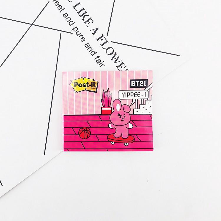  Stiker  Kertas Pembatas Buku Gambar Kartun  Kpop BTS  bt21 