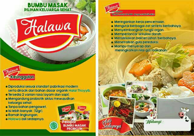 HALAWA Bumbu masak aman untuk anak