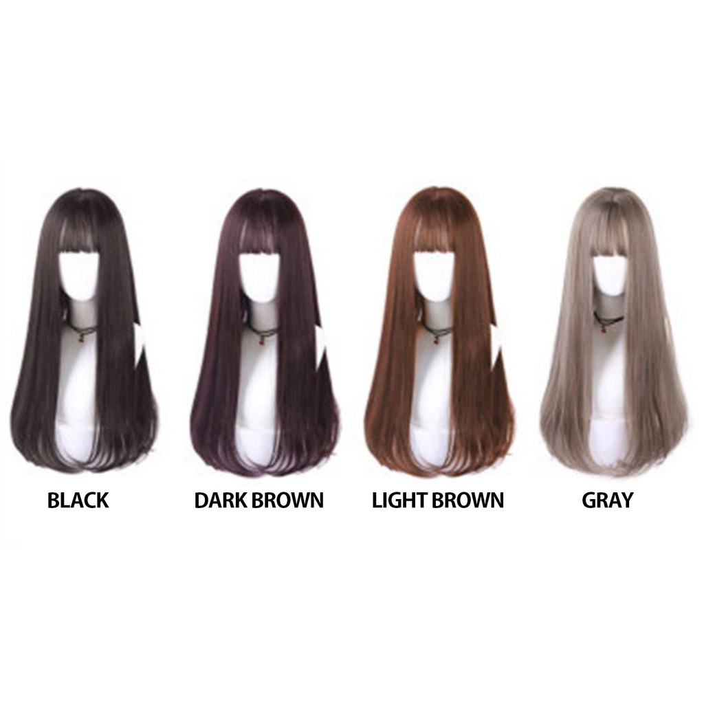 WDA-09 wig daily lolita rambut palsu panjang straight lurus