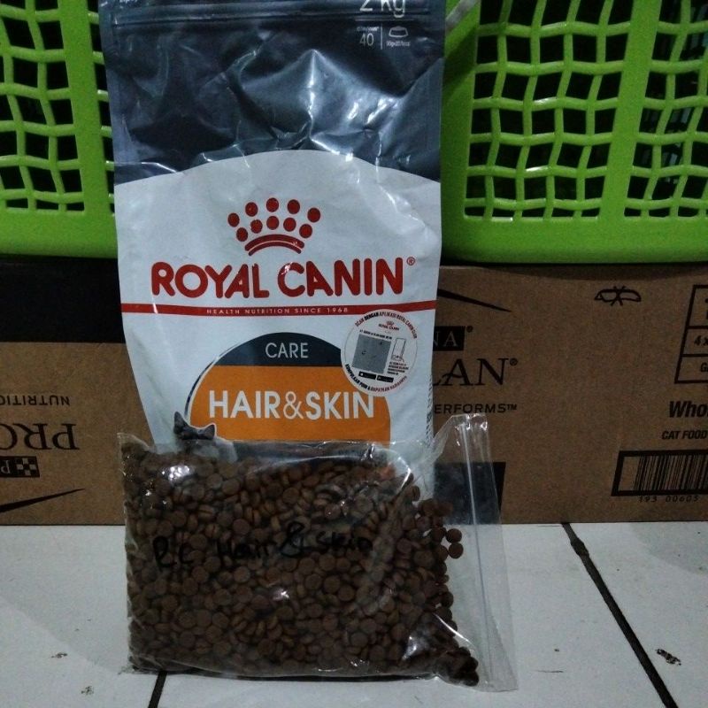 Royal Canin Hair and skin Makanan Kucing Repack 1kg Rc Hair &amp; Skin