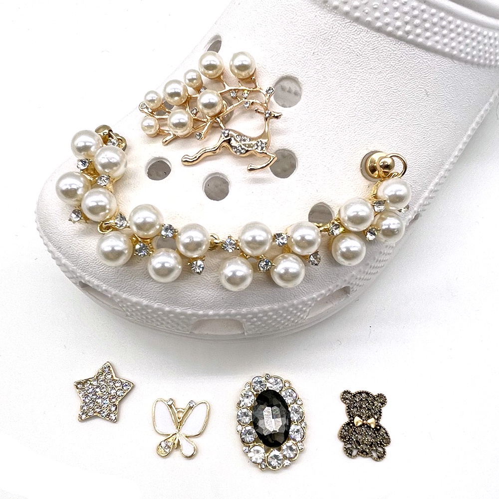 jibbitz crocs Charms Berlian Bling Untuk Dekorasi Sepatu Wanita Cocok untuk anak-anak dewasa dan hadiah