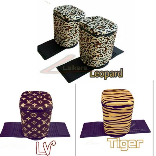 Tempat sampah mobil Banyak motif,Sapi,Leopard,Tiger