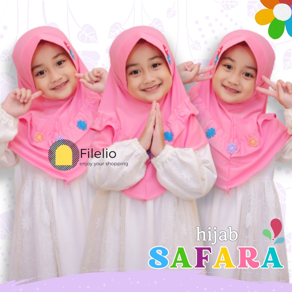 Kerudung Anak TK SAFARA / Jilbab Anak Terbaru / Hijab Anak Murah / Fashion Anak / Kado Ultah