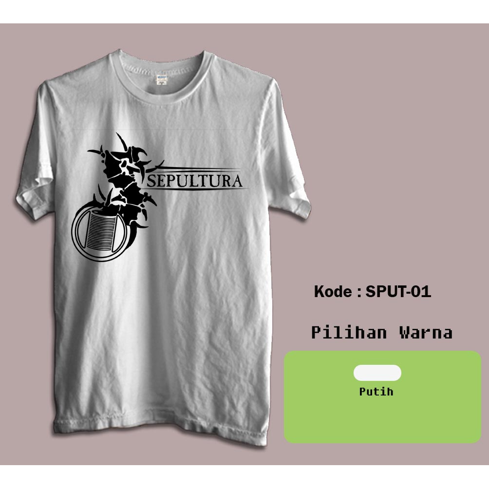 Kaos Music Band Metal Sepultura - Band Metal Rock Sepultura     1