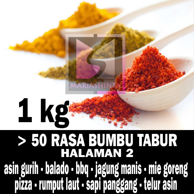 

RB22 1kg Bumbu Tabur > 60 Rasa Pilihan Bumbu Tabur Premium Macam Rasa 1 kg (Halaman 2)