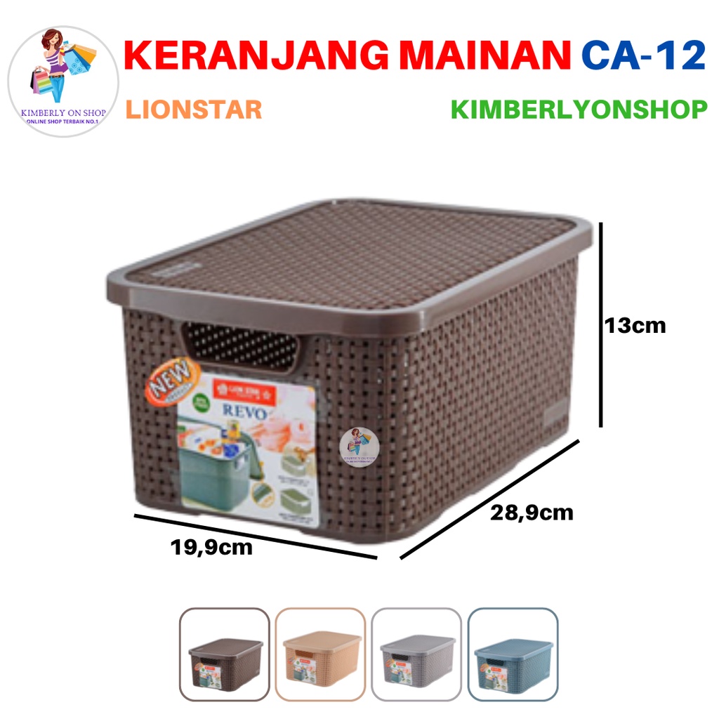 Keranjang Mainan Serbaguna Revo Storage Box 7 Liter CA 12 Lion Star