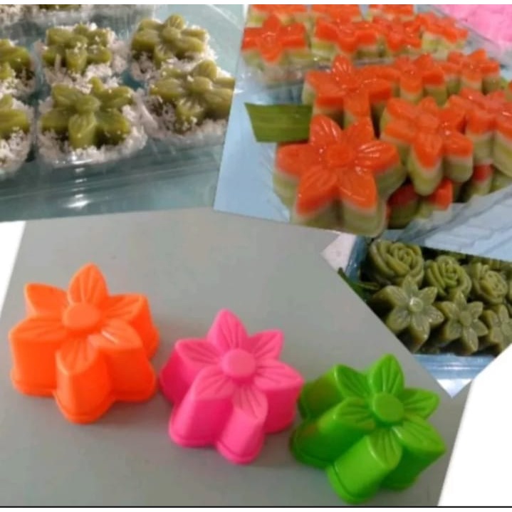 Cetakan Jelly Puding Agar-agar / Cetakan Putu Ayu / Cetakan Kue Bolu/ Bolu Kukus Plastik isi 1pcs