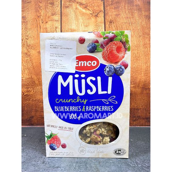 

Emco Muesli Crunchy Blueberries & Raspberries - 375g