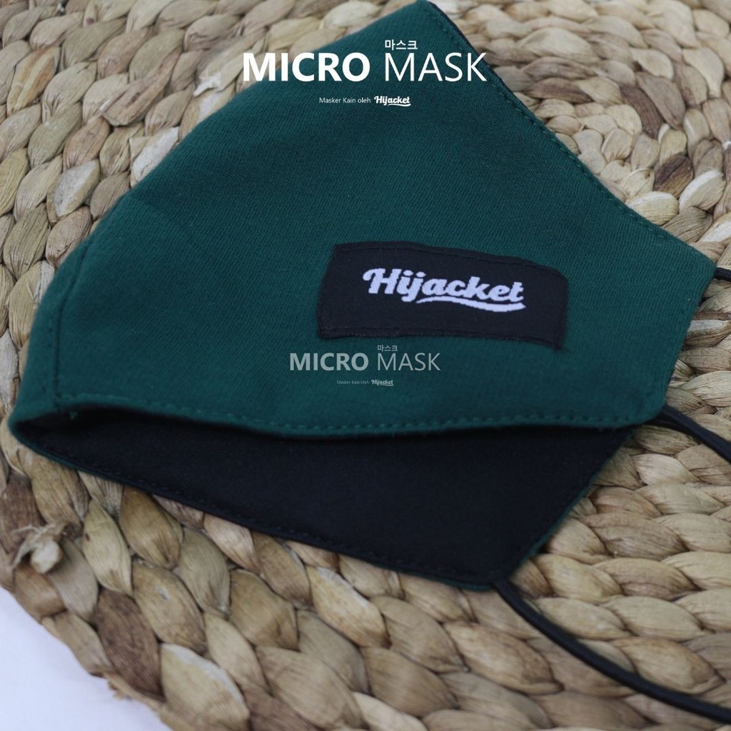 Micro mask hijacket / Masker Kain hijab Wajah Duckbill Pria Wanita non Sensi KF94 KN95