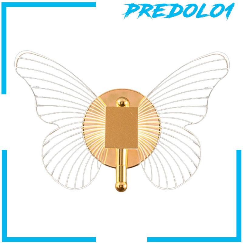 [PREDOLO1] Gold Butterfly LED Wall Lamp Wall Mount Lighting Home Bedroom Decor