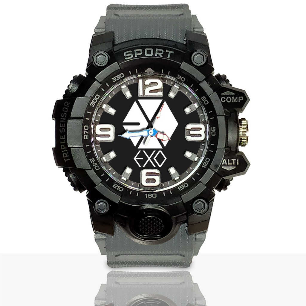 Jam Tangan Custom EXO Ruber- Water Resistant