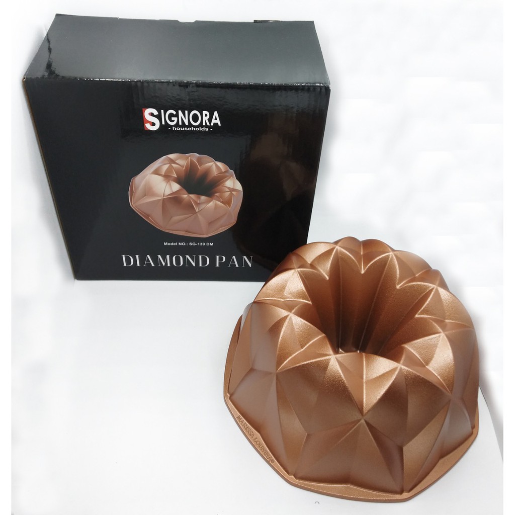 Signora Diamond Pan Rose Gold - Loyang Cetakan Kue , Cake &amp; Bolu