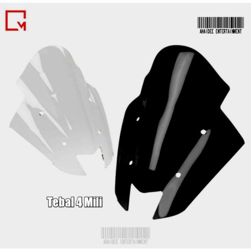 windshield tdr nmax visor ws mini Tdr mini tdr sporty all new nmax 2020 tebal 4mili flyscreen