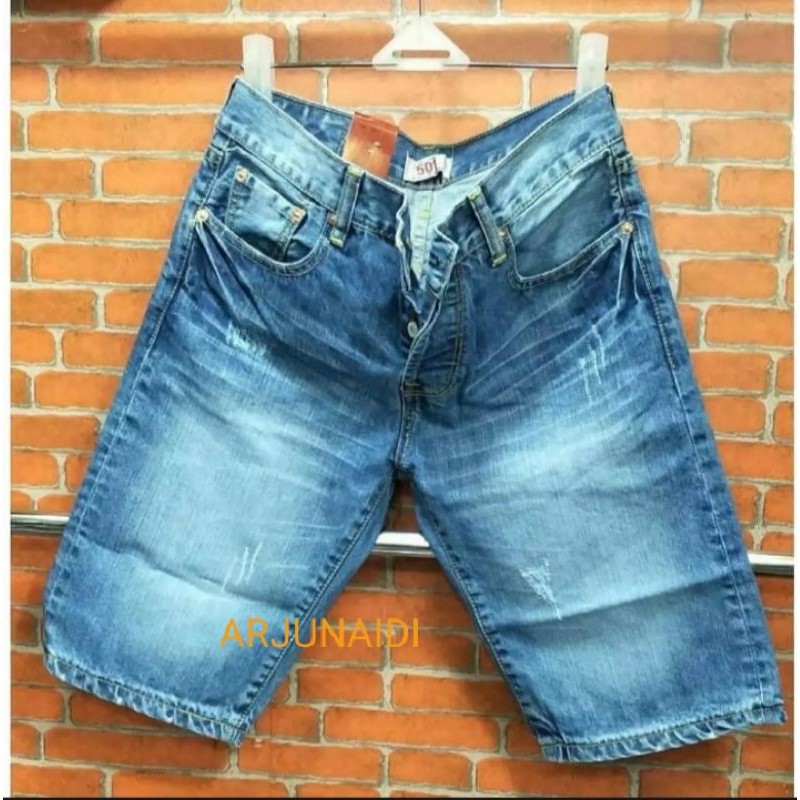 promo celana pendek leve's 501 impor/celana pendek pria 501 original/ cln jeans pendek pria kekinian
