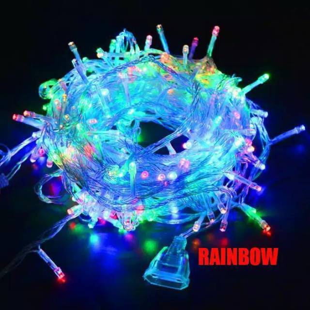 (JC) LAMPU HIASAN LED 7 M LAMPU TUMBLER LED 7 METER LAMPU NATAL RAINBOW