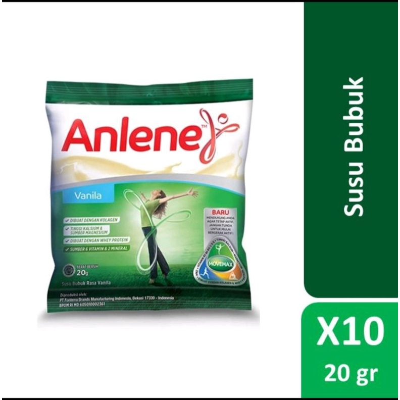 

ANLENE SACHET VANILA PER 10PC