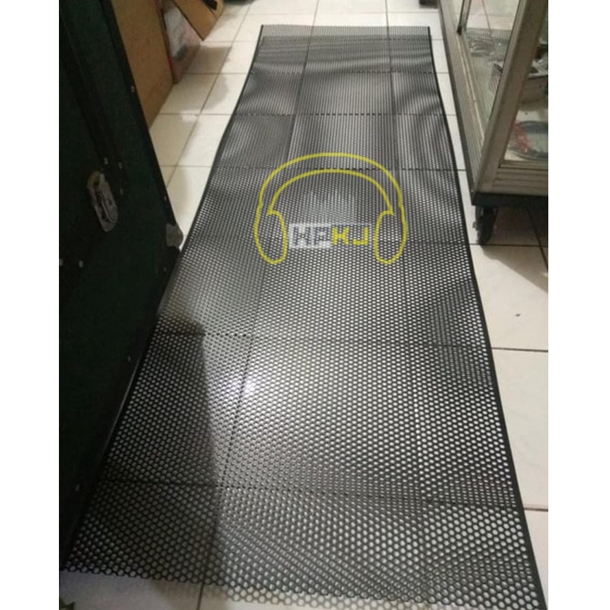 GRILL RAM BOX SPEAKER 65 X 200CM grill hitam grill segi enam 65x200cm