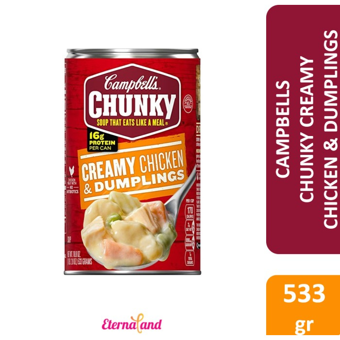 

NEW ARRIVAL - CAMPBELL'S CHUNKY CREAMY CHICKEN & DUMPLINGS -SUP INSTANT AYAM PANGSIT
