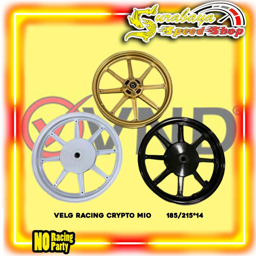VND Velg Crypto Palang 8 Set Depan Belakang Mio Sporty Mio Old Mio J Fino 115 Soul GT Ukuran 185 / 2
