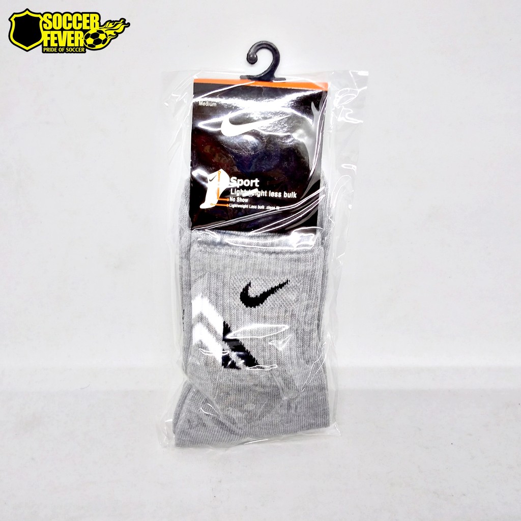 Kaos Kaki Pendek Nike Abu-abu