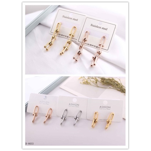 Anting titanium fashion jewellery 8009/8033