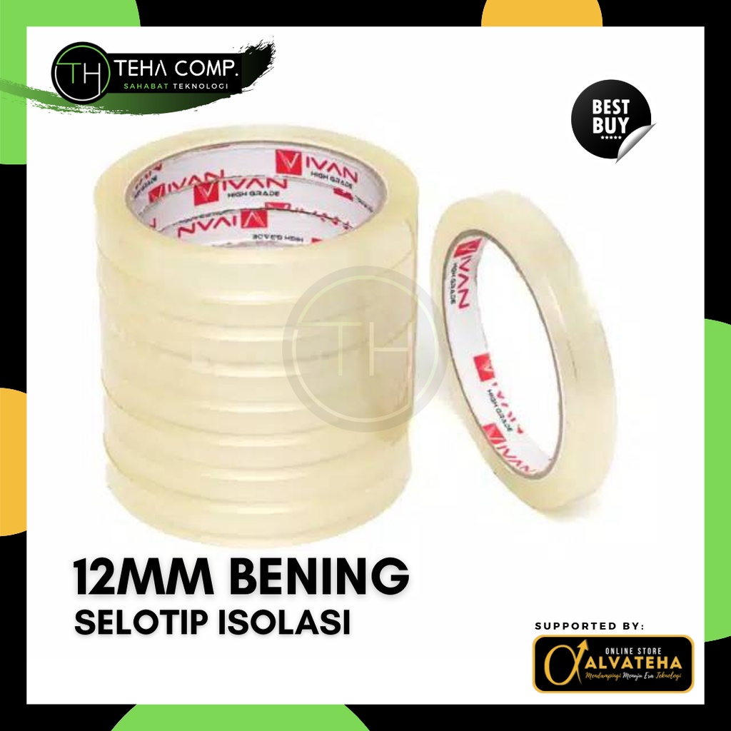 

Selotip Lakban Isolasi Isolatip Double Tape Foam Masking Solasi Kertas