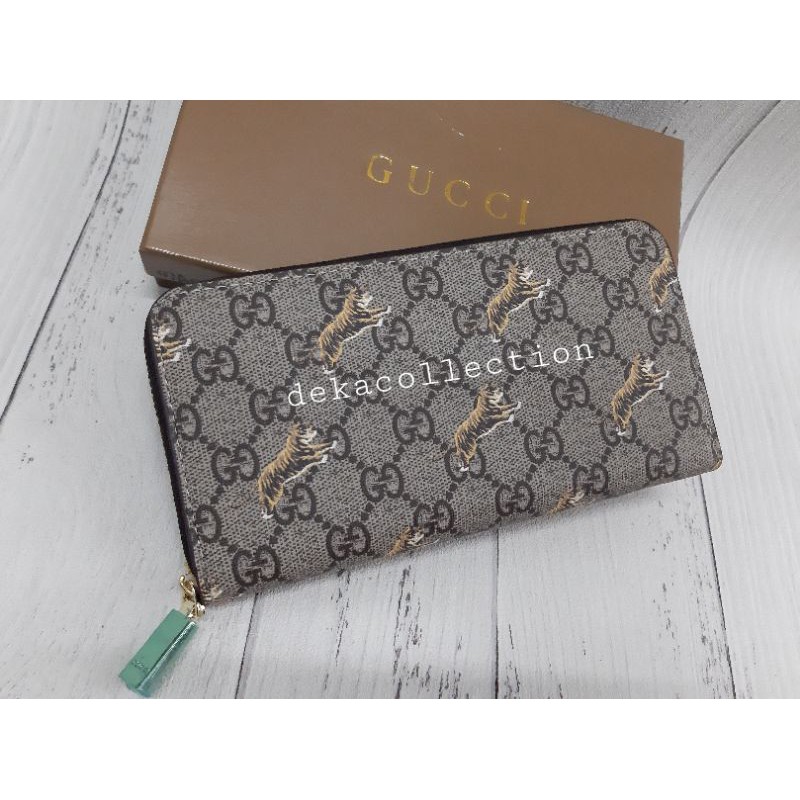 DOMPET PANJANG WANITA GUCCI KULIT IMPORT