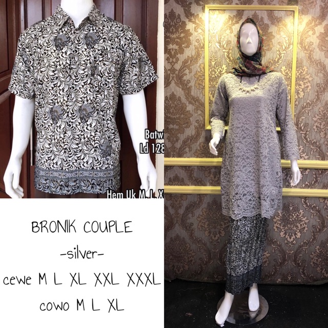 BRONIK COUPLE / KEBAYA COUPLE MODERN / KEBAYA TUNANGAN / KEBAYA KONDANGAN