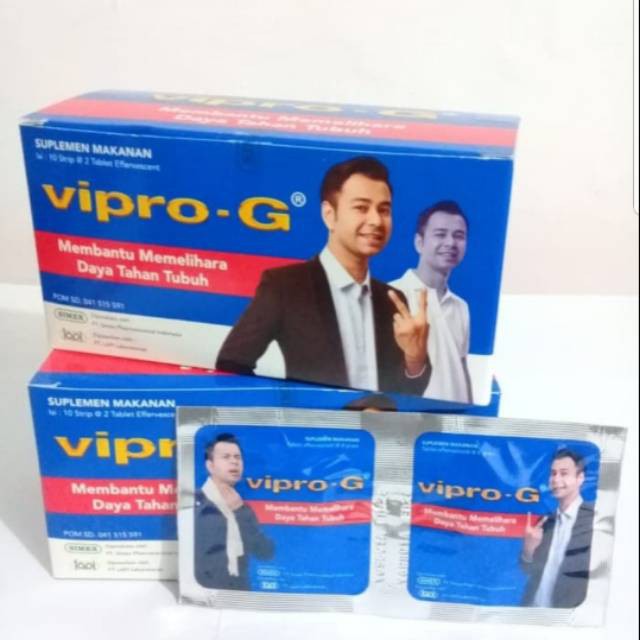Vipro G effervescent Antioxidant Asap rokok, Polusi Udara Asap Kendaraan 1 BOX